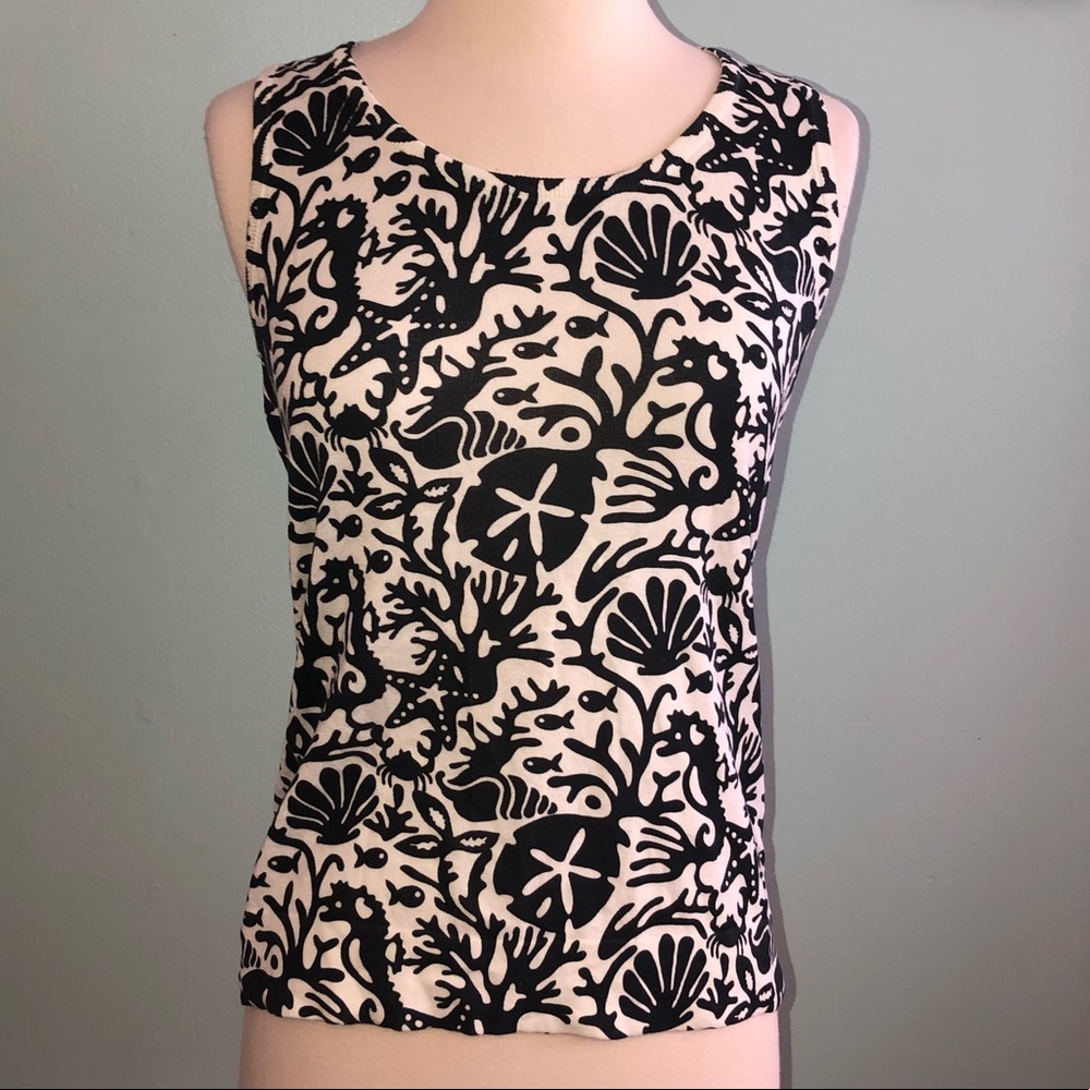 Vineyard Vines Sleeveless Top Small Print